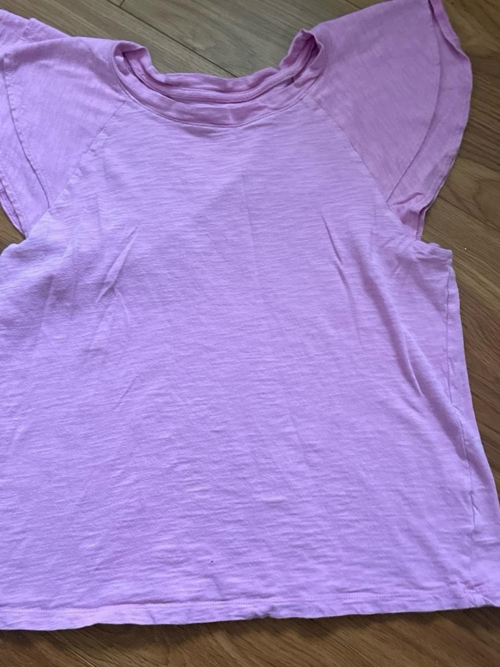 GAP Light Pink Flutter Sleeve Tee